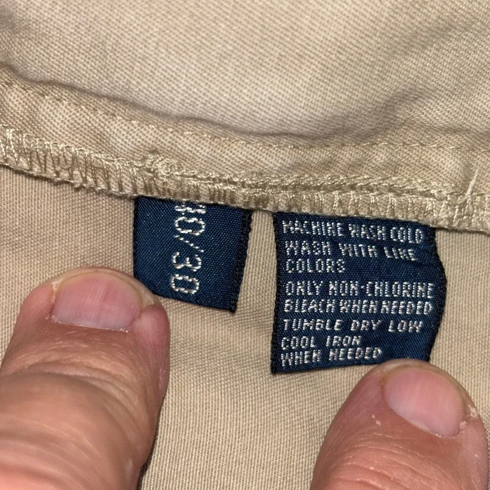 Polo Ralph Lauren Philip Pant Mens 40x30 Tan Khaki Cotton Straight Leg Chinos